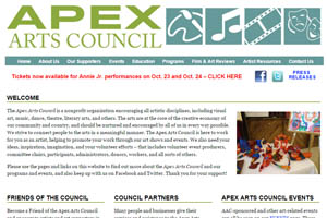 Apex Arts Council website