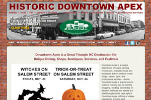 Apex Downtown Business Association website