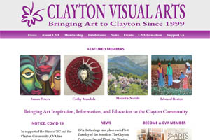 clayton visual arts north carolina