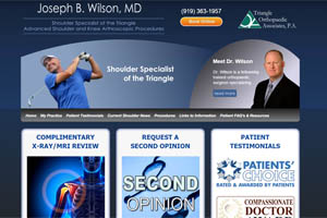 Joseph Wilson MD Orthopaedic Surgeon Raleigh and Durham NC