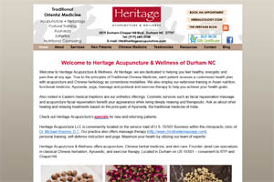 Heritage Acupuncture website