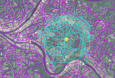 Pittsburgh market areas